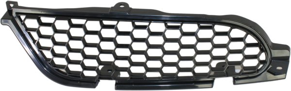 Grille for Mitsubishi Eclipse 2006-2008, Left (Driver) Side, Painted Black Shell and Insert, Replacement
