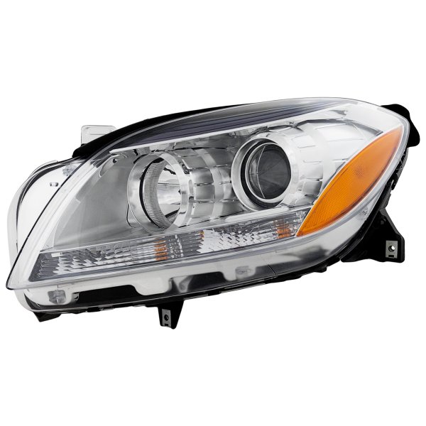 Headlight Assembly for Mercedes M-Class (2012-2015), Left (Driver) Side, Halogen, Replacement