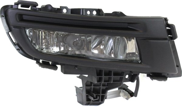 Front Fog Light Assembly for 2007-2009 Mazda 3, Right (Passenger) side, Painted, Factory Installed, Sport Type, Sedan Replacement