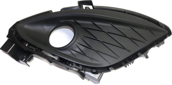 Front Fog Light Molding for Mazda 5 2012-2017, Left (Driver), Textured Black, Plastic, Replacement