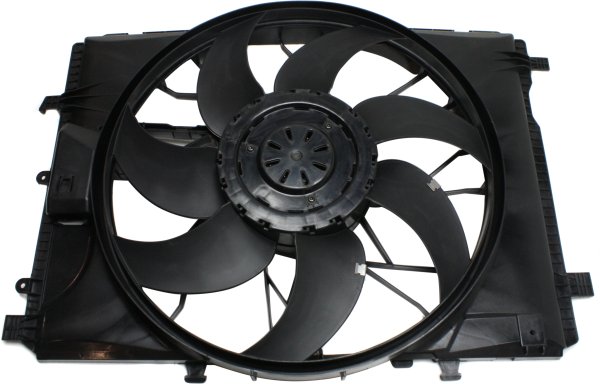 Radiator Fan Assembly for Mercedes-Benz C-Class 2008-2015, CLS400 2015-2018, E-Class 2010-2017, SLC-Class 2017-2020, Replacement