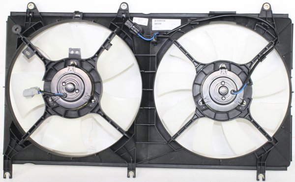 Radiator Fan Assembly for Mitsubishi Galant 2004-2005 / 2009-2012, Dual Fan, 2.4L Engine, Without California Emission 2009-2011, Replacement