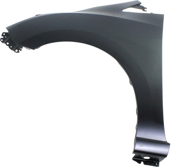 Front Fender for Mazda 5 2012-2017, Left (Driver), Primed (Ready to Paint), Steel Construction, with Rocker Molding Hole, Replacement