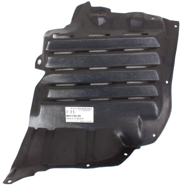 Front Fender Liner for 1999-2000 Mazda Miata Left (Driver), Front Section, Replacement