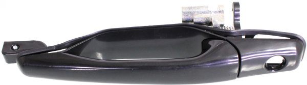 Front Exterior Door Handle for Mitsubishi Lancer 2002-2007/Outlander 2003-2006, Left (Driver), Smooth Black, w/ Keyhole, Plastic, Replacement