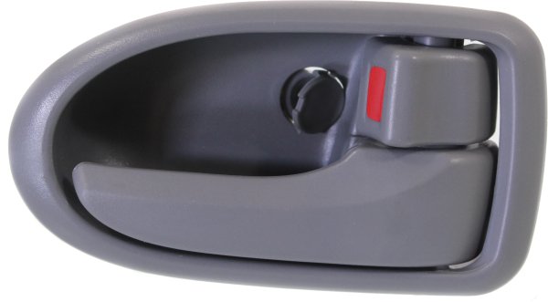 Front Interior Door Handle for MPV 2000-2006 Right (Passenger), Gray, without Chrome, Equal to Rear, Replacement