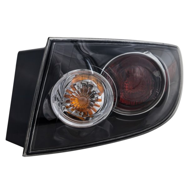 Tail Light Assembly for Mazda 3 Sedan 2007-2009, Right (Passenger), Halogen/Standard Type, Exc. GT Model, Replacement