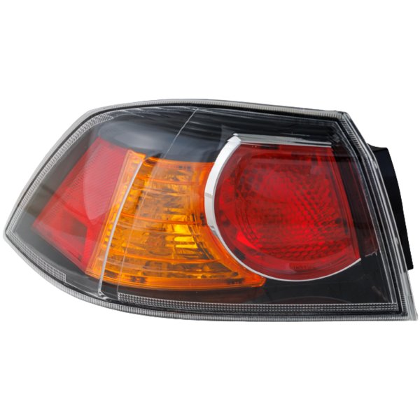 Tail Light Assembly for Mitsubishi Lancer 2009-2017, Left (Driver), Outer, Halogen, 2009 Models with Turbo, Except Sportback Models, Replacement