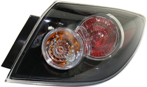 Tail Light Assembly for 2007-2009 Mazda 3 Hatchback, Standard Type, Right (Passenger) Side, Replacement