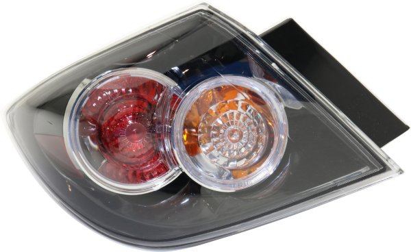 Tail Light Assembly for 2007-2009 Mazda 3, Left (Driver), Standard Type, Hatchback, Replacement