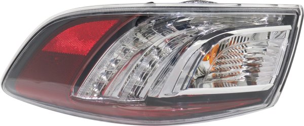 Tail Light Assembly for 2010-2013 Mazda 3 Sedan, Right (Passenger) Side, Outer, LED Type, Replacement