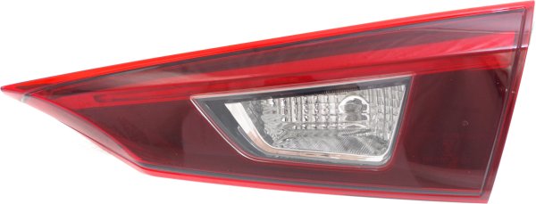 LED Tail Light Assembly for 2014 Mazda 3 Sedan, Right (Passenger) Inner, To 3-31-2014, Replacement