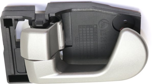Front Interior Door Handle for 2004-2012 Mitsubishi Galant, Left (Driver), Gray, Plastic, Rear, Replacement