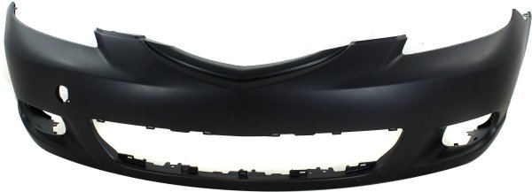Front Bumper Cover for 2004-2006 Mazda 3 Hatchback, Primed (Ready to Paint), without Turbo, Replacement