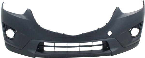 Front Bumper Cover for Mazda CX-5 2013-2016, Upper Primed (Ready to Paint), Lower Textured, Replacement