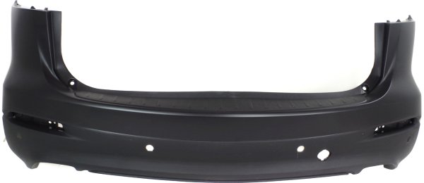Rear Bumper Cover for Mazda CX-9 2013-2015, Primed (Ready to Paint) with Parking Aid Sensor Holes, Replacement