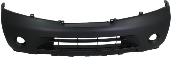 Front Bumper Cover for Nissan Armada 2008-2015, Primed (Ready to Paint) Top, Textured Bottom, Without Park Distance Sensor, Replacement