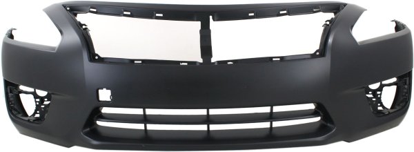 Front Bumper Cover for Nissan Altima Sedan, Primed (Ready to Paint), Model Years 2013-2015, Replacement