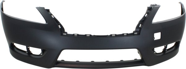 Front Bumper Cover for 2013-2015 Nissan Sentra, Standard Type, Primed (Ready to Paint), Suitable for S/SL/SV Models, Replacement