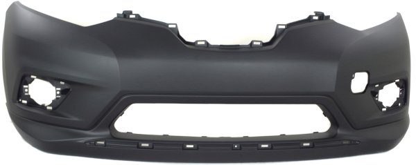 Primed (Ready to Paint) Front Bumper Cover for Nissan Rogue 2014-2016, Compatible with Japan/USA/Korea Built Vehicle 2015-2016, Replacement