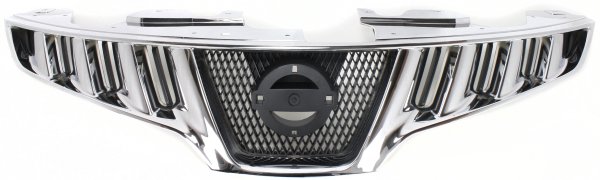 Chrome Shell Grille with Painted Black Insert for 2009-2010 Nissan Murano, Replacement
