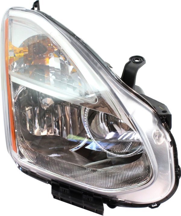Headlight Assembly for Nissan Rogue 2009-2010, Right (Passenger) Side, Halogen, Replacement