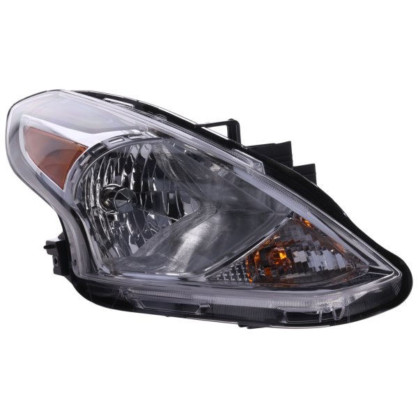 Headlight Assembly for Nissan Versa Sedan 2015-2019, Right (Passenger) Side, Halogen, Replacement