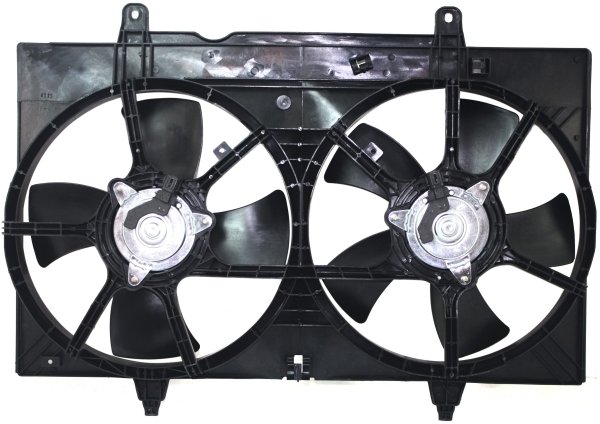 Radiator Fan Shroud Assembly for Nissan Quest 2004-2009, Dual, Replacement