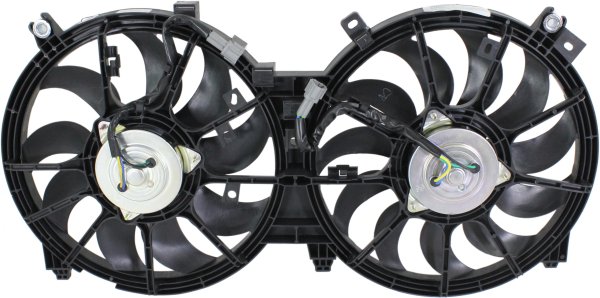 Radiator Fan Assembly, Dual Type for Nissan Maxima (2009-2014), Replacement