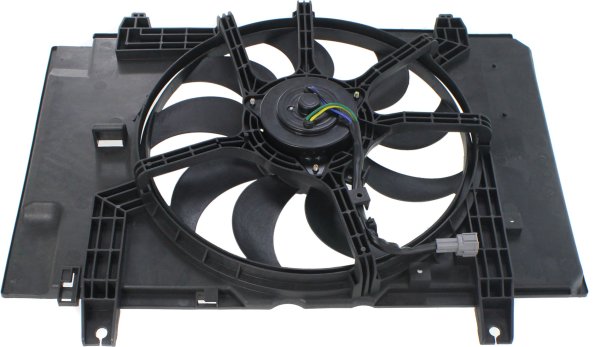 Radiator Fan Assembly for Nissan Cube 2009, Without Climate Control, Without Control Module, Replacement