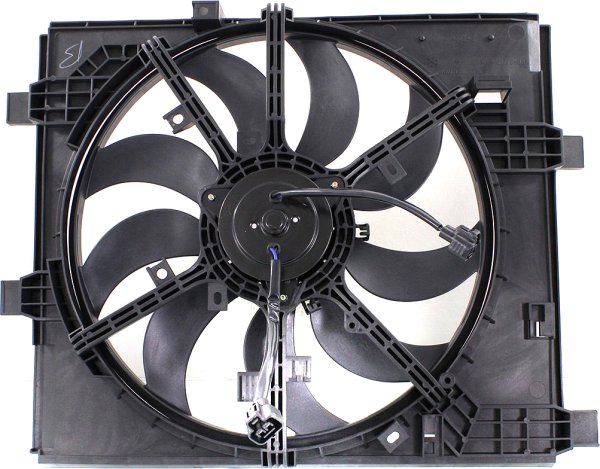 Radiator Fan Shroud Assembly for Nissan Juke 2011-2017, Without Control Module, Replacement