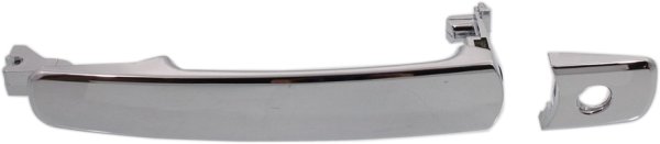 Front Exterior Door Handle for Infiniti FX35/FX45 2003-2008 and Nissan Rogue 2008-2013, Left (Driver), Chrome, with Keyhole, without Keyless Entry, Replacement