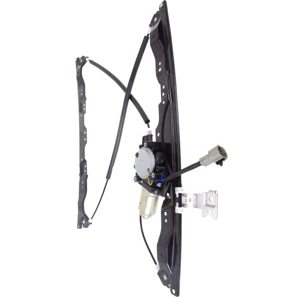 Front Window Regulator with Power Motor for Nissan Armada/Titan 2004-2015, Infiniti QX56 2004-2010, Left (Driver), Replacement