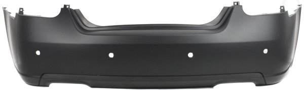 Rear Bumper Cover for Nissan Maxima 2007-2008, Primed (Ready to Paint), with Parking Assist Sensor Holes, Replacement