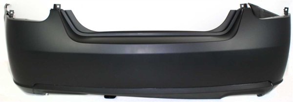 Rear Bumper Cover for Nissan Maxima 2007-2008, Primed (Ready to Paint), Without Park Assist Sensor Holes, Replacement