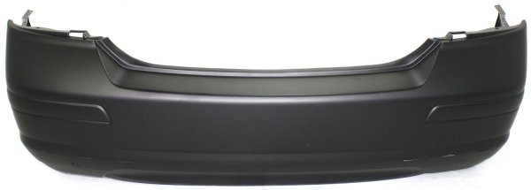 Rear Bumper Cover for 2008-2010 Nissan Versa Sedan, Primed (Ready to Paint), with Spoiler Holes, Replacement