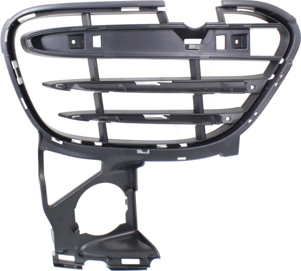 Front Bumper Grille for Porsche Cayenne, Right (Passenger) Side, Textured Black, 2011-2014, Compatible with GTS 2013-2014, Turbo, Turbo S Model, Replacement