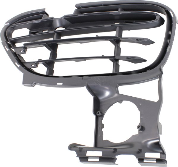 Front Bumper Grille for Porsche Cayenne, 2011-2014, Left (Driver) Side, Textured Black, Suitable for GTS 2013-2014, Turbo, Turbo S Model, Replacement