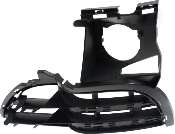 Front Bumper Grille for Porsche Cayenne 2011-2014, Right (Passenger) Outer, Textured Black, Gas, Base/Platinum Edition/S Models, Replacement