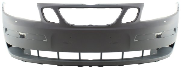 Front Bumper Cover for SAAB 9-3 2004-2007, Primed (Ready to Paint), with Headlight Washer Holes, Replacement