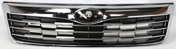 Grille for Subaru Forester 2009-2010, Silver Shell and Insert, Replacement