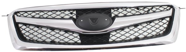 Grille for Subaru Legacy 2010-2012, Chrome Shell with Black Insert, Replacement