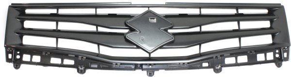 Primed (Ready to Paint) Grille for Suzuki Grand Vitara 2013, Black Shell and Insert, Replacement