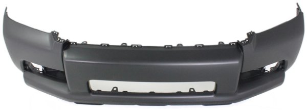 Front Bumper Cover for Toyota 4Runner 2010-2013, Primed (Ready to Paint), Without Chrome Trim, With Molding Hole and Trail Package, Suitable for SR5/Trail Model, Replacement