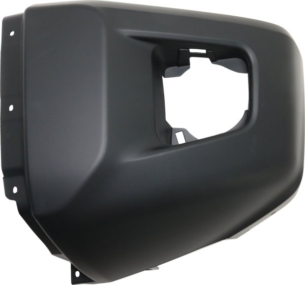 Front Bumper End for Toyota Tundra 2014-2021, Left (Driver) Side, Textured, Without Park Assist Sensor Holes, Replacement