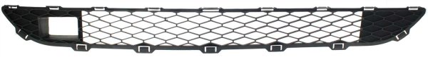 Front Bumper Grille for Toyota Sienna 2006-2010, Lower, Black, with Laser Cruise Control, Replacement