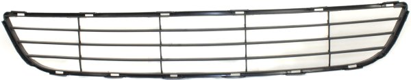 Front Bumper Grille for Toyota Yaris Sedan 2007-2008, Lower Position, Textured Gray, Replacement