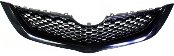 Textured Black Shell and Insert Grille for Toyota Yaris Sedan 2009-2012, Replacement