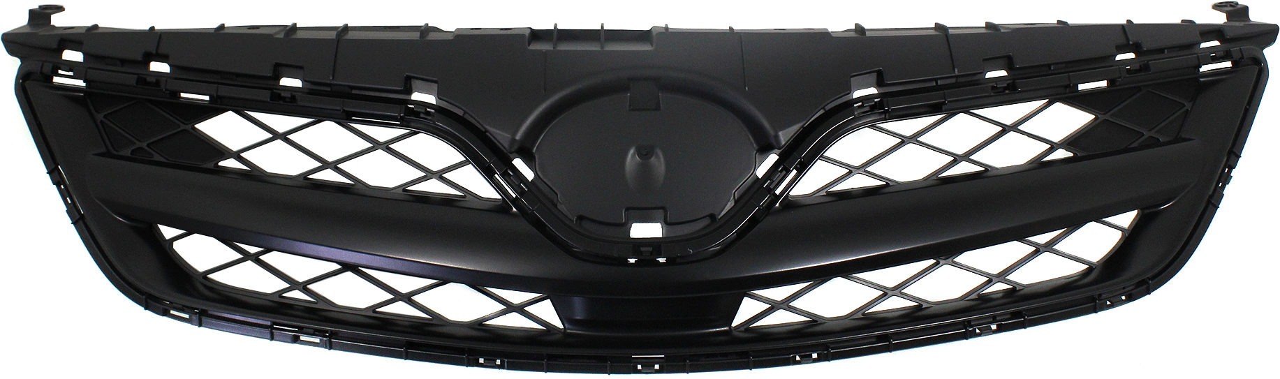 Grille for Toyota Corolla 2011-2013, Painted Black Shell and Insert, Fits CE, L, S Models (2013), Built for North America, Replacement