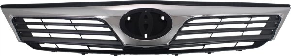Grille for Toyota Camry 2012-2014, L Models with Chrome Shell/Painted Black Insert, Replacement
